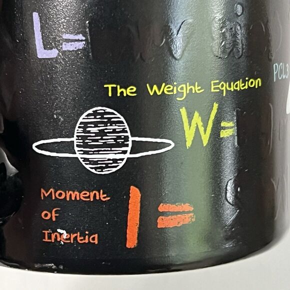KWARE I’m an ENGINEER 14oz Mug Black Textured Mathematics Formulas Equations - Picture 16 of 17